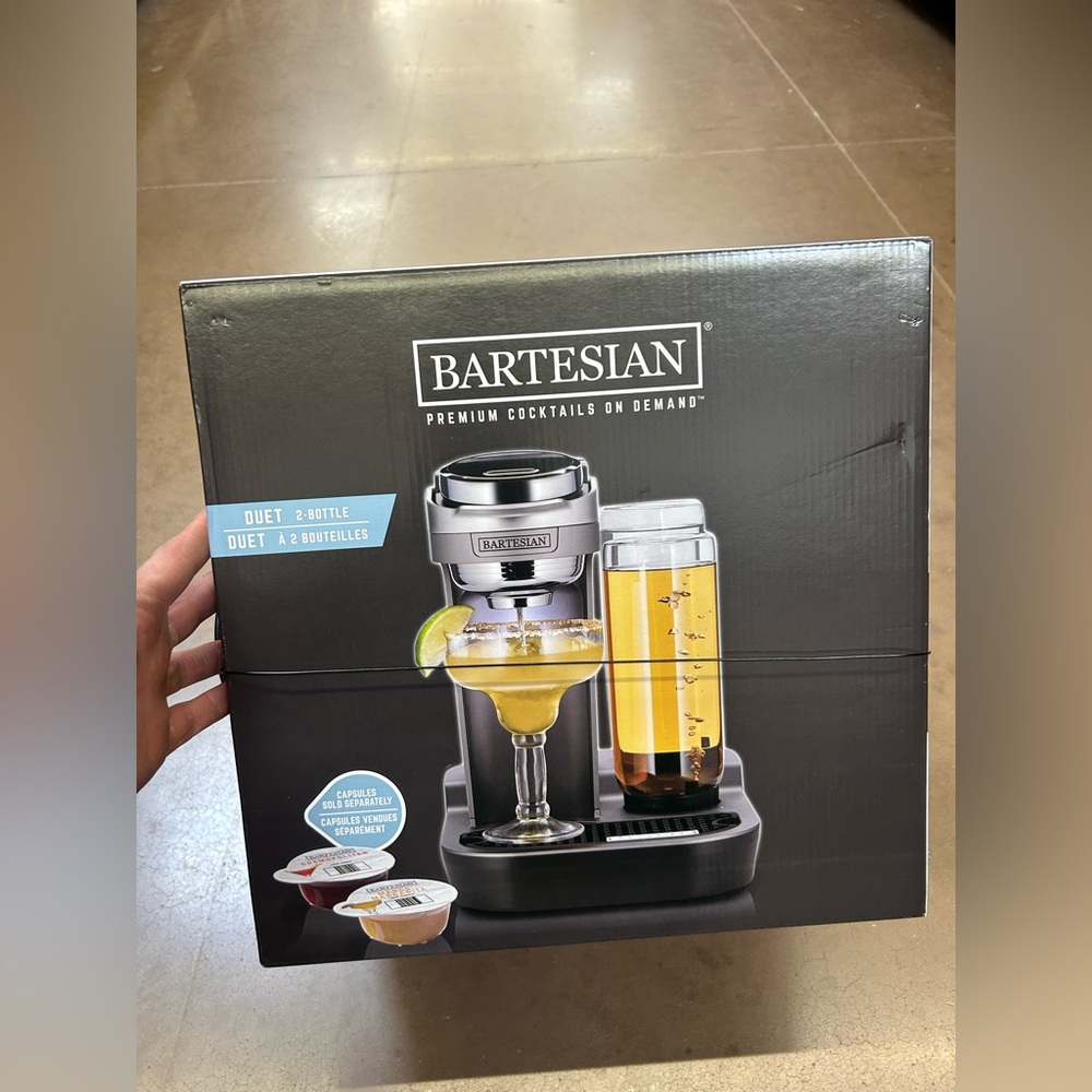 Bartesian Duet Premium 2-Bottle Home Bar Cocktail Machine
